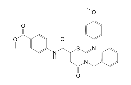 methyl 4-[({(2Z)-3-benzyl-2-[(4-methoxyphenyl)imino]-4-oxotetrahydro-2H-1,3-thiazin-6-yl}carbonyl)amino]benzoate