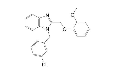 1-[(3-chlorophenyl)methyl]-2-(2-methoxyphenoxymethyl)-1H-1,3-benzodiazole