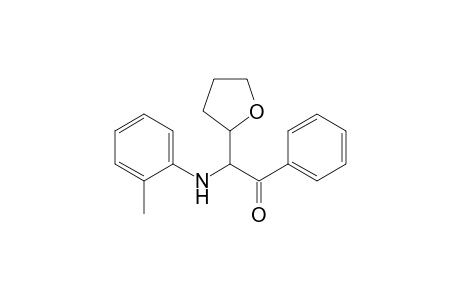 1-Phenyl-2-(tetrahydrofuran-2-yl)-2-(o-tolylamino)ethanone