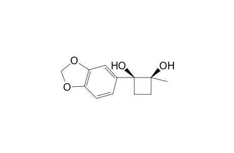 (1S,2S)-1-Benzo[1,3]dioxo-5-yl-2-methylcyclobutane-1,2-diol