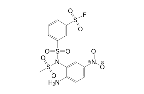 Benzenesulfonyl fluoride, 3-[[(2-amino-5-nitrophenyl)(methylsulfonyl)amino]sulfonyl]-