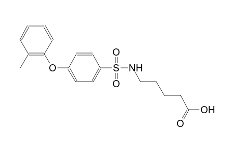 5-({[4-(2-methylphenoxy)phenyl]sulfonyl}amino)pentanoic acid