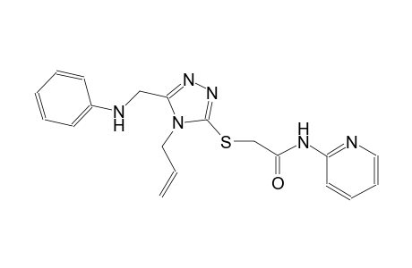 2-{[4-allyl-5-(anilinomethyl)-4H-1,2,4-triazol-3-yl]sulfanyl}-N-(2-pyridinyl)acetamide