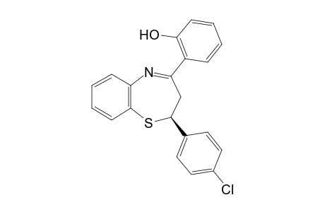 (S) 2-(4-Chlorophenyl)-4-(2-hydroxyphenyl)-2,3-dihydro-1,5-benzothiazepine