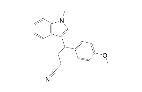 4-(4-methoxyphenyl)-4-(1-methyl-1H-indol-3-yl)butanenitrile