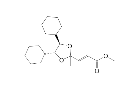 Methyl (E)-4,4-[(1R,2R)-1,2-dicyclohexylethylenedioxy]-2-pentenoate