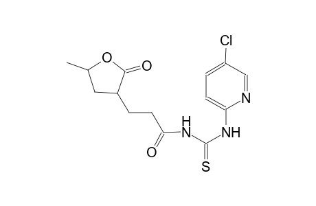 N-(5-chloro-2-pyridinyl)-N'-[3-(5-methyl-2-oxotetrahydro-3-furanyl)propanoyl]thiourea