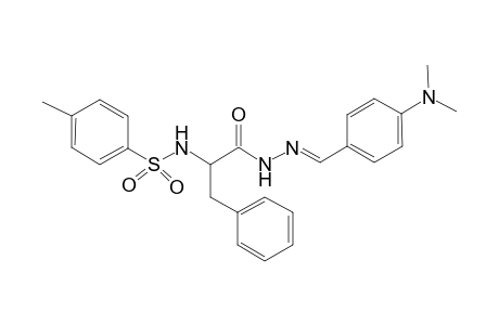 N-[(E)-[4-(dimethylamino)benzylidene]amino]-3-phenyl-2-(tosylamino)propionamide