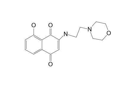 3-[(2-AMINOETHYL)-MORPHOLINE]-5-HYDROXY-1,4-NAPHTHOQUINONE