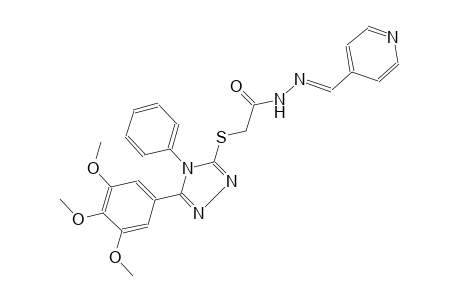 acetic acid, [[4-phenyl-5-(3,4,5-trimethoxyphenyl)-4H-1,2,4-triazol-3-yl]thio]-, 2-[(E)-4-pyridinylmethylidene]hydrazide