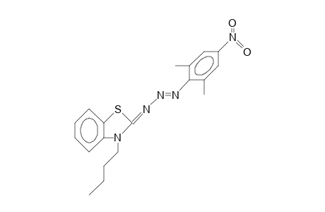 (E)-3-(3-Butyl-benzothiazolin-2-ylidene)-1-(2,6-dimethyl-4-nitro-phenyl)-triazene