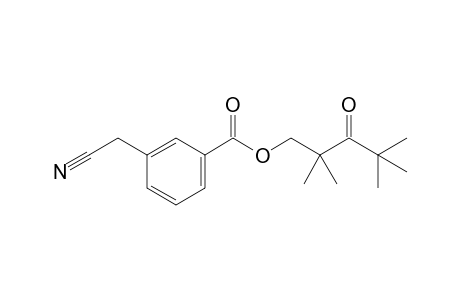 3-(Cyanomethyl)benzoic acid 2,2,4,4-tetramethyl-3-oxopentyl ester
