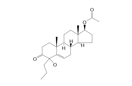 17.beta.-Acetoxy-4-hydroxy-4-propyl-5-androsten-3-one