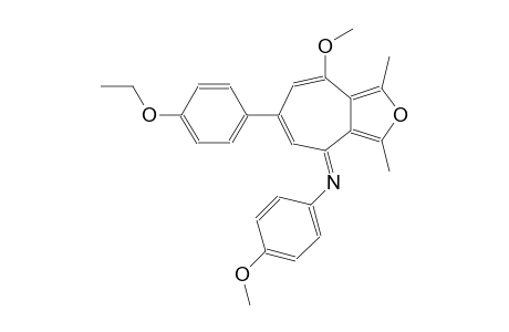 N-[(4E)-6-(4-ethoxyphenyl)-8-methoxy-1,3-dimethyl-4H-cyclohepta[c]furan-4-ylidene]-4-methoxyaniline