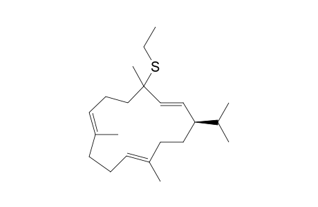 (4R)-(all-E)-1-Ethylsulfanyl-4-isopropyl-1,7,11-trimethylcyclotetradeca-2,7,11-triene