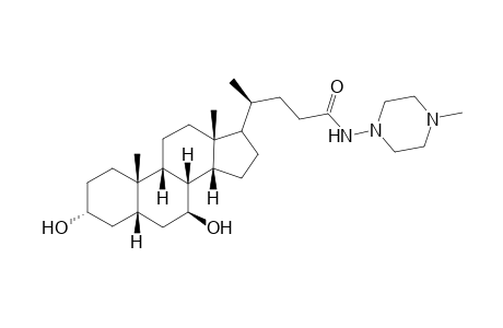 N-(4N-methylpiperazin-1-yl)-3.alpha.,7.beta.-dihydroxy-5.beta.-cholan-24-amide