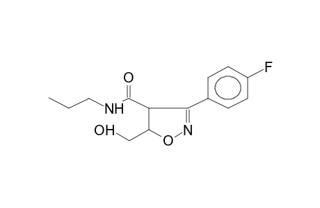 3-(4-FLUOROPHENYL)-4-PROPYLCARBAMOYL-5-HYDROXYMETHYLISOXAZOLINE