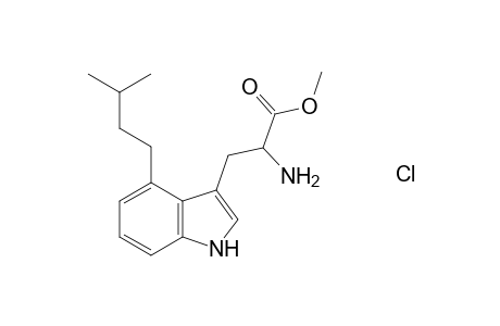 Methyl 2-amino-3-(4-isopentyl-1H-indol-3-yl)propanoate hydrochloride