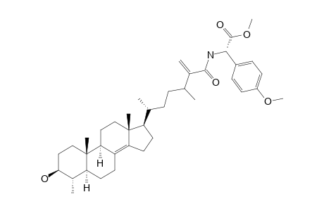 (2S)-2-[[2-[(4R)-4-[(3S,4S,5S,9R,10S,13R,17R)-3-hydroxy-4,10,13-trimethyl-2,3,4,5,6,7,9,11,12,15,16,17-dodecahydro-1H-cyclopenta[a]phenanthren-17-yl]-1-methyl-pentyl]acryloyl]amino]-2-(4-methoxyphenyl)acetic acid methyl ester