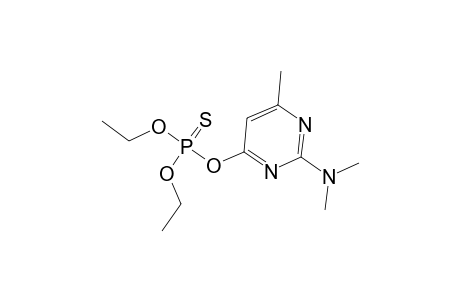 (4-diethoxythiophosphoryloxy-6-methyl-pyrimidin-2-yl)-dimethyl-amine
