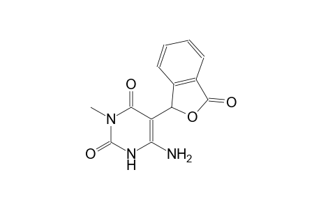 2,4(1H,3H)-pyrimidinedione, 6-amino-5-(1,3-dihydro-3-oxo-1-isobenzofuranyl)-3-methyl-