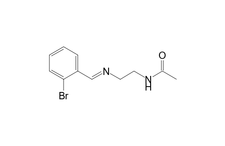 Acetamide, N-[2-[[(2-bromophenyl)methylene]amino]ethyl]-