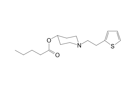 1-[2-(Thiophen-2-yl)ethyl]piperidin-4-yl pentanoate