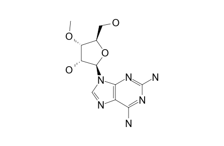 2,6-DIAMINO-9-(3-O-METHYL-BETA-D-RIBOFURANOSYL)-PURINE