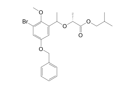 Isobutyl (.alpha.'S and R, 2R)-2-(5'-benzyloxy-3'-bromo-2'-methoxy-.alpha.'-methyl-benzyloxy)propanoate