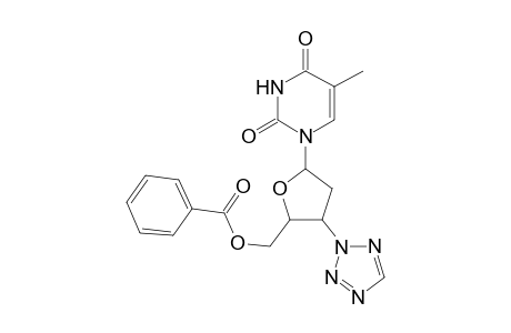 5'-O-Benzoyl-2',3'-dideoxy-3'-(2-tetrazolyl)thymidine