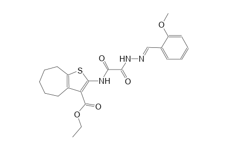 ethyl 2-{[[(2E)-2-(2-methoxybenzylidene)hydrazino](oxo)acetyl]amino}-5,6,7,8-tetrahydro-4H-cyclohepta[b]thiophene-3-carboxylate