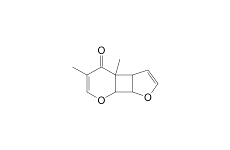4H-Furo[3',2':3,4]cyclobuta[1,2-b]pyran-4-one, 3a,3b,7a,7b-tetrahydro-3b,5-dimethyl-