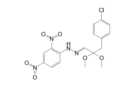 .alpha.-(p-Chlorophenyl)-.alpha.,.alpha.'-dimethoxypropanone-2,4-dinitrophenylhydrazone