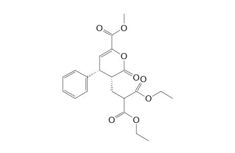 Diethyl 2-(((3R,4R)-6-(methoxycarbonyl)-2-oxo-4-phenyl-3,4-dihydro-2H-pyran-3-yl)methyl)malonate