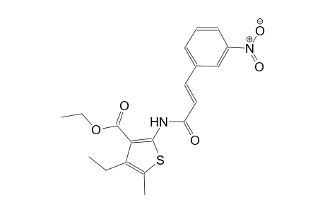 ethyl 4-ethyl-5-methyl-2-{[(2E)-3-(3-nitrophenyl)-2-propenoyl]amino}-3-thiophenecarboxylate