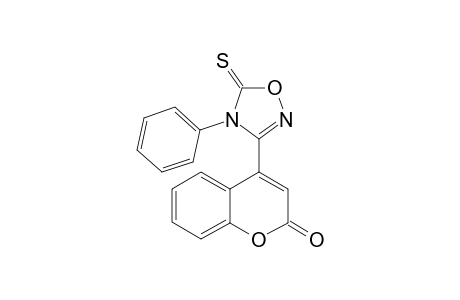 4-Phenyl-4,5-dihydro-3-(2-oxo-2H-benzopyran-4-yl)-1,2,4-oxadiazol-5-thione