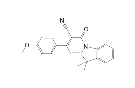 Pyrido[1,2-a]indole-7-carbonitrile, 6,10-dihydro-8-(4-methoxyphenyl)-10,10-dimethyl-6-oxo-