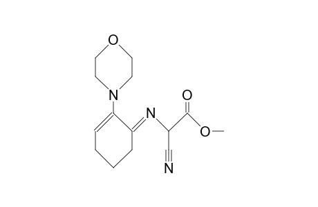 A-(1-Morpholino-1-cyclohexen-6-ylidenamino)-A-cyano-acetic acid, methyl ester