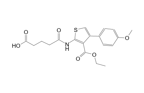 5-{[3-(ethoxycarbonyl)-4-(4-methoxyphenyl)-2-thienyl]amino}-5-oxopentanoic acid