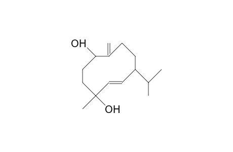 7b,10a-Dihydroxy-3b-isopropyl-10b-methyl-6-methylene-trans-cyclodecene