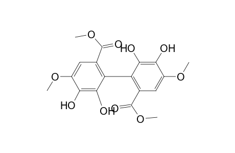 2-(2,3-dihydroxy-4-methoxy-6-methoxycarbonylphenyl)-3,4-dihydroxy-5-methoxybenzoic acid methyl ester