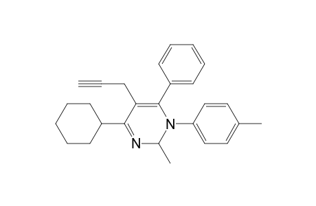 4-Cyclohexyl-2-methyl-1-(4-methylphenyl)-6-phenyl-5-(3-propynyl)-1,2-dihydropyrimidine