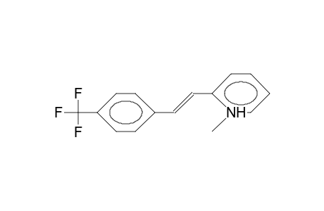 2-(4-Trifluoromethyl-styryl)-N-methyl-pyridinium cation
