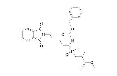 METHYL-3-[1-(BENZYLCARBONYLAMINO-5-PHTHALIMIDOPENTYL)-(HYDROXY)-PHOSPHONYL]-2-METHYLPROPIONATE