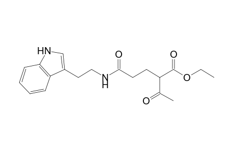 2-Acetyl-5-[2-(1H-indol-3-yl)ethylamino]-5-keto-valeric acid ethyl ester