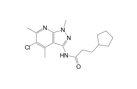 cyclopentanepropanamide, N-(5-chloro-1,4,6-trimethyl-1H-pyrazolo[3,4-b]pyridin-3-yl)-