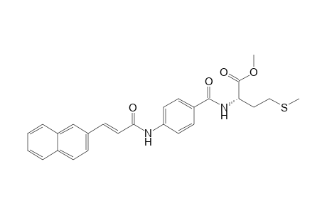(2S)-4-(methylthio)-2-[[4-[[(E)-3-(2-naphthyl)acryloyl]amino]benzoyl]amino]butyric acid methyl ester