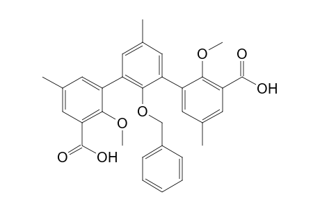 2,2''-Dimethoxy-2'-(phenylmethoxy)-3,3''-dicarboxy-5,5',5''-trimethyl-1,1':3',1''-terphenyl