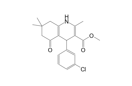 methyl 4-(3-chlorophenyl)-2,7,7-trimethyl-5-oxo-1,4,5,6,7,8-hexahydro-3-quinolinecarboxylate
