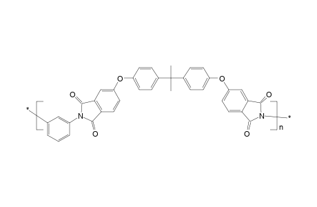Poly(etherimide) based on m-phenylenediamine/phthalic imide and bisphenol a